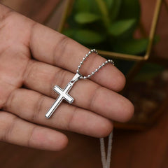 Merry Christmas - Artisan Cross Necklace