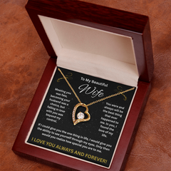To My Beautiful Wife - Forever Love Necklace