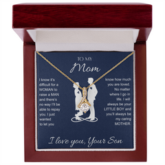 Alluring Beauty Necklace - To My Mom I Love You