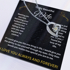 To My Beautiful Wife - Forever Love Necklace